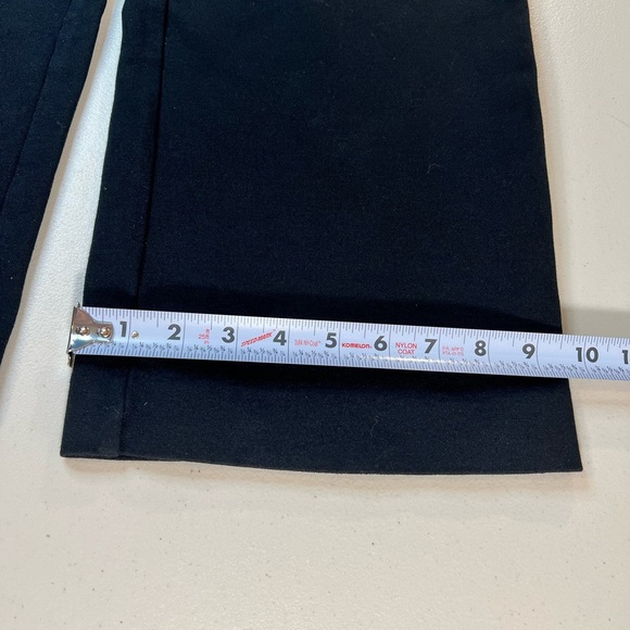 Eileen Fisher pants, Soft Stretchy, Wide Leg, Side Zipper, Color Black, Large - Picture 3 of 6